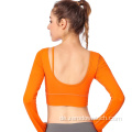 Herbst und Winter Fitness Langarm Yoga Wear BH